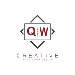 initial monogram logo for Creative with square style design.