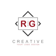 initial monogram logo for Creative with square style design.