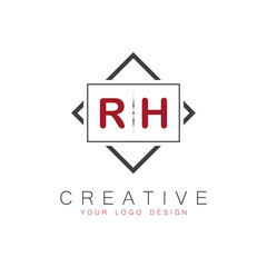 initial monogram logo for Creative with square style design.