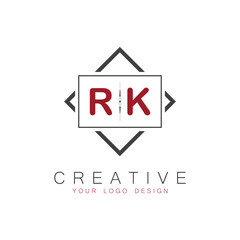 initial monogram logo for Creative with square style design.