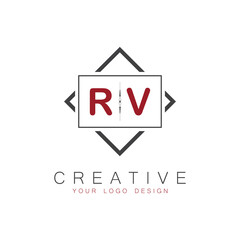 initial monogram logo for Creative with square style design.