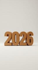 Golden 2026 celebration for new year party decor and design projects