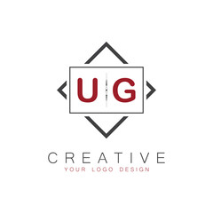 initial monogram logo for Creative with square style design.