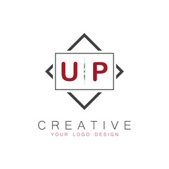 initial monogram logo for Creative with square style design.