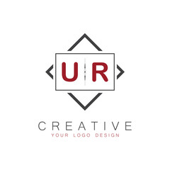 initial monogram logo for Creative with square style design.