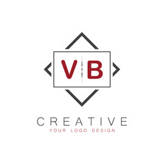 initial monogram logo for Creative with square style design.