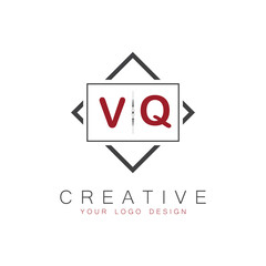 Fototapeta premium initial monogram logo for Creative with square style design.