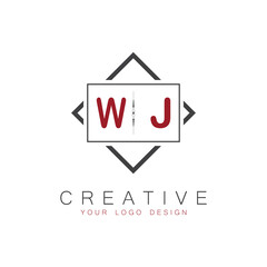 initial monogram logo for Creative with square style design.