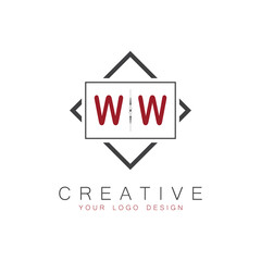 initial monogram logo for Creative with square style design.