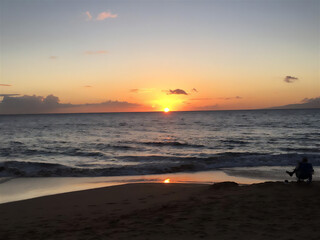 Fototapeta premium sunset on the beach