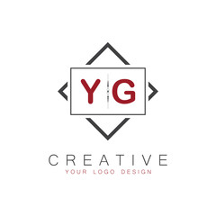 initial monogram logo for Creative with square style design.