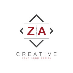 initial monogram logo for Creative with square style design.