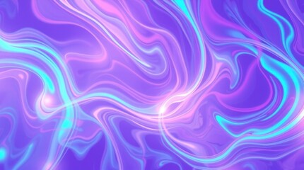 Obraz premium Abstract, vibrant liquid swirls in pastel hues of purple, pink, and teal. Intricate flowing patterns create a mesmerizing effect