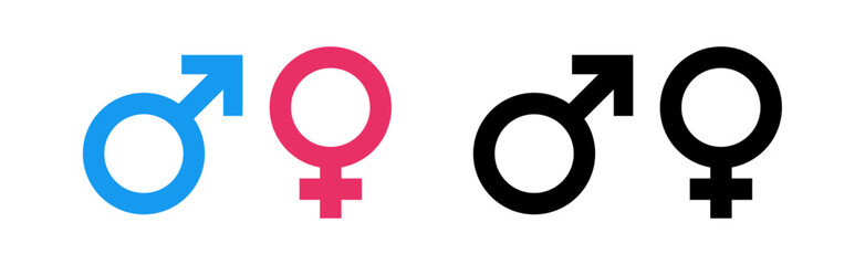 gender symbol, male and female