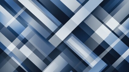 Abstract geometric pattern with blue and white rectangular shapes overlayed.