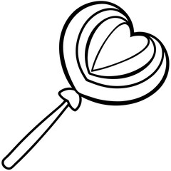 Stylized Valentine&rsquo;s Candy Line Art