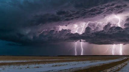 storm clouds over the sea