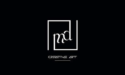 Fototapeta premium MD, DM, M, D abstract letters logo monogram