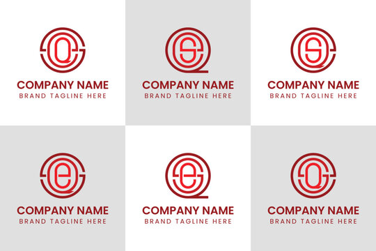 Letters SEQ SQE QES QSE EQS ESQ Monogram Logo, suitable for any business