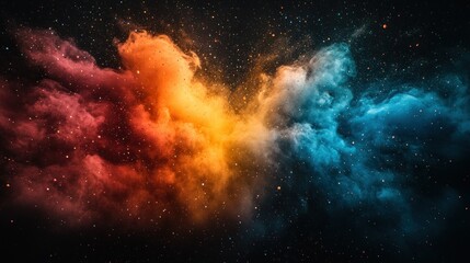 Obraz premium Colorful nebulae in space