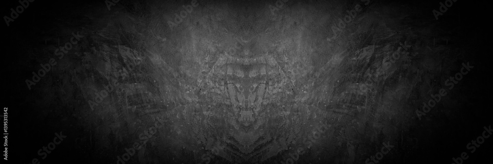 Poster old wall texture smeared engine oil cement dark black gray background abstract grey color design are