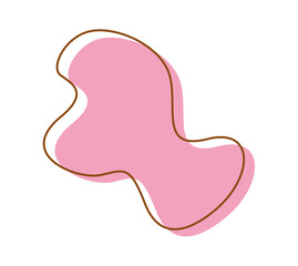 Organic abstract random blob red shapes fluid forms, Irregular round liquid vector element, Backgrounds, Highlights, Unique frame, Doodle design