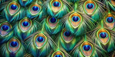 Exploring the intricate details of peacock feathers in vibrant colors under natural light  peacock, feathers, macro, colors, nature, patterns, detailed, textures, blue, green, gold