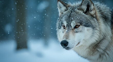 wolf in winter