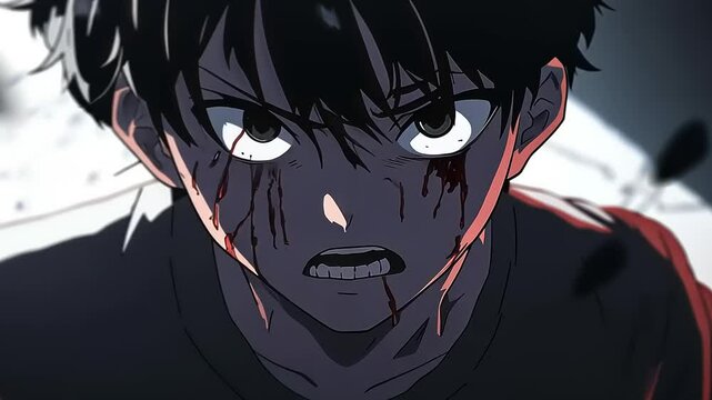 Bloody Anime Boy: Rage, Action, and Darkness