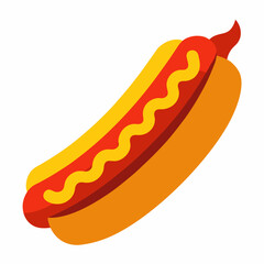 Hotdog icon on white background