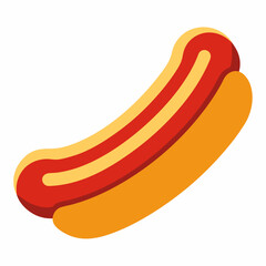 Hotdog icon on white background