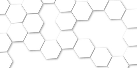 Abstract Geometric Technology 3D White Light and grey Structure Featuring a Polygonal Honeycomb Pattern with Luxury Design Elements for a Modern and High-Tech Vector Background