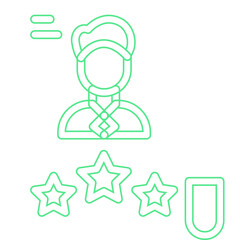 Experience single vector illustration icon