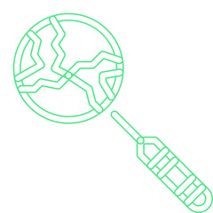 Global Search single vector illustration icon