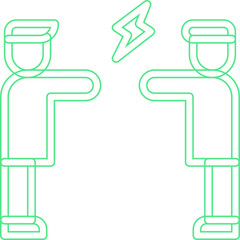 Altercation single vector illustration icon