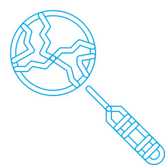 Global Search single vector illustration icon