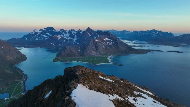 Sunset over Flakstad