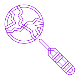 Global Search single vector illustration icon