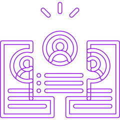 Candidate single vector illustration icon