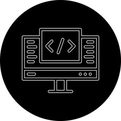 Development single vector illustration icon