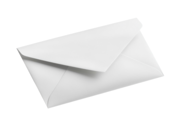 A blank white envelope ready for your message a clean minimal design on a black background perfect for your next letter