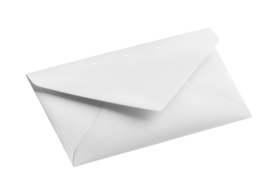 A blank white envelope ready for your message a clean minimal design on a black background perfect for your next letter - Powered by Adobe