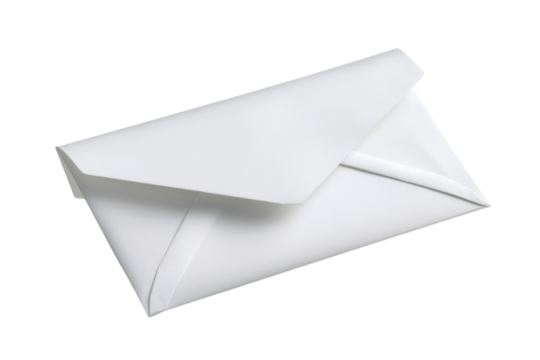 A pristine white envelope ready for a heartfelt message a blank canvas for your words against a stark black background