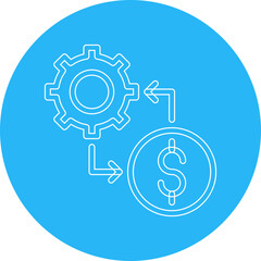 Cost Management single vector illustration icon