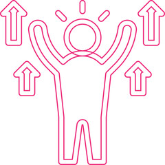 Employees Motivation single vector illustration icon