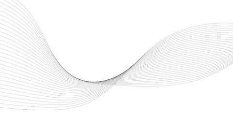 Abstract grey wavy lines on transparent background. Digital frequency track equalizer. Abstract frequency sound wave lines and twisted curve lines background. Abstract business wave curve lines. 