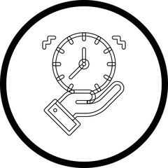 Time Management single vector illustration icon