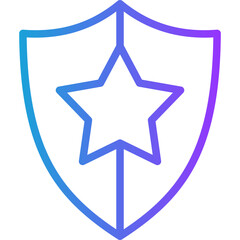 Guard line gradient icon