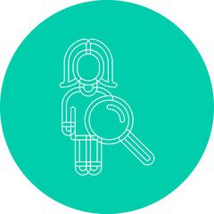 Human Analysis single vector illustration icon