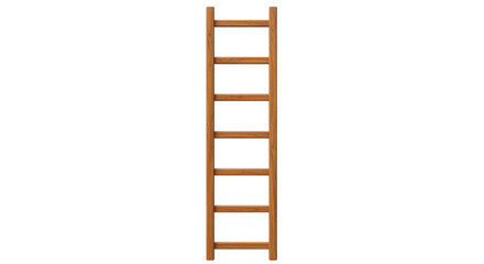 Isolated Wooden Ladder